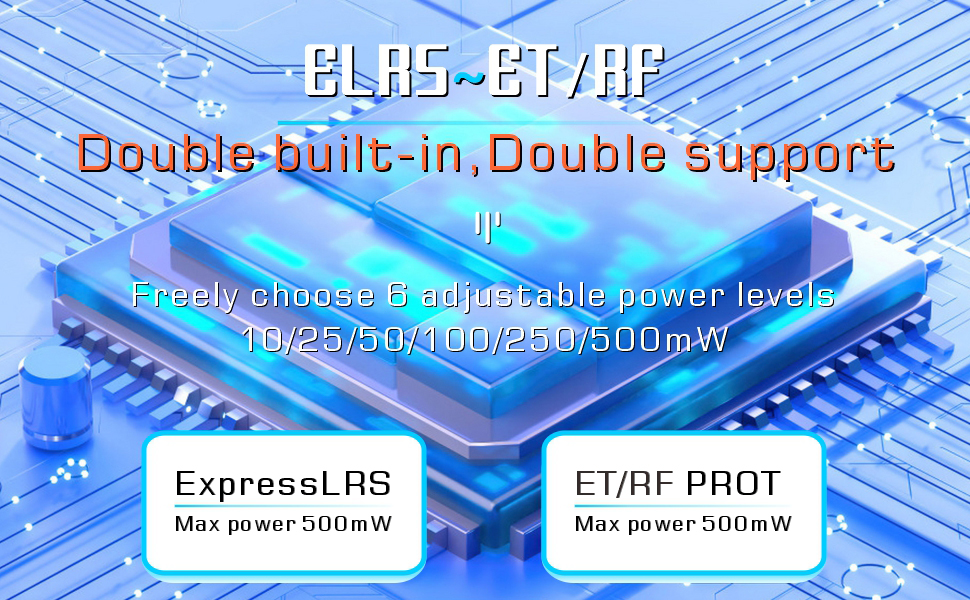 WFLY ET16Pro RC Transmitter Full Metal Hall Sensor Gimbals ELRS Dual Built-in RF Modules 500mW Max Power15W Fast Charge