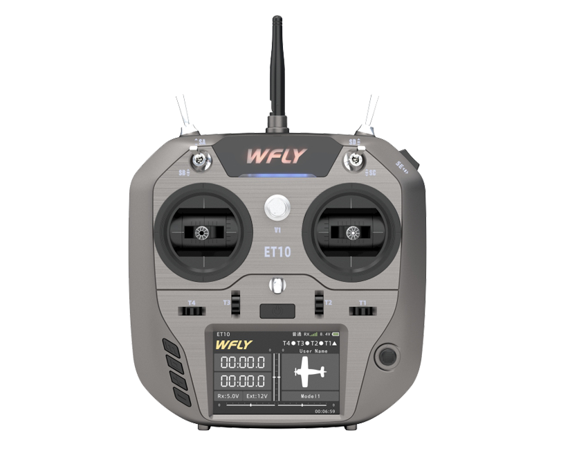 RC airplanes remote WFLY ET10 10ch rc transmitter Nano or Micro Interface Support CRSF ELRS Hall Sensor Gimbals Optional